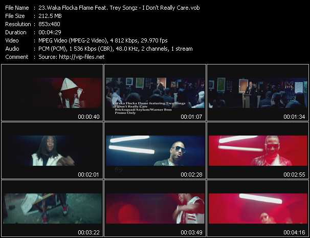 Waka Flocka Flame Feat. Trey Songz video ”I Don't Really Care” from dvd ”Hot Video July 2012”