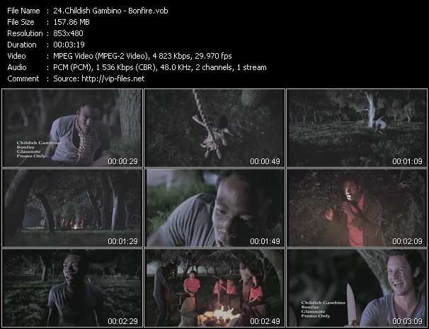 Childish Gambino video ”Bonfire” from dvd ”Hot Video July 2012”