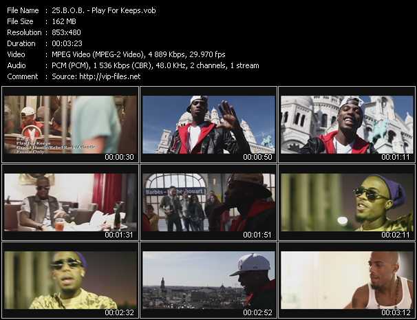 B.O.B. video ”Play For Keeps” from dvd ”Hot Video July 2012”