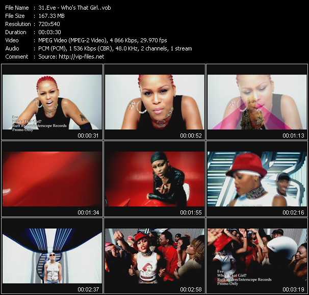 Eve video ”Who's That Girl?” from dvd ”Hot Video Classics Best Of 2001 Vol.2”