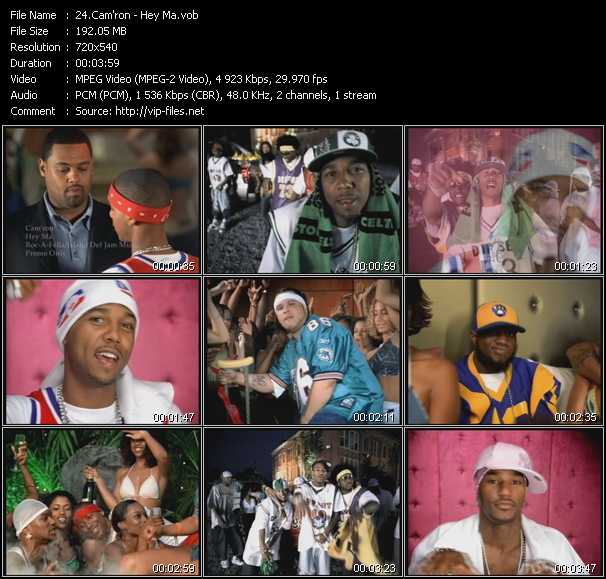 Cam'ron video ”Hey Ma” from dvd ”Hot Video Classics Best Of 2002 Vol.2”