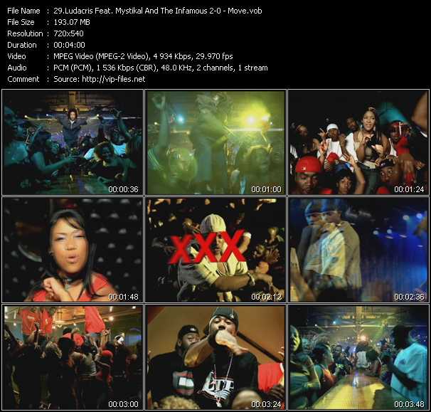 Ludacris Feat. Mystikal And I-20 video ”Move” from dvd ”Hot Video Classics Best Of 2002 Vol.2”