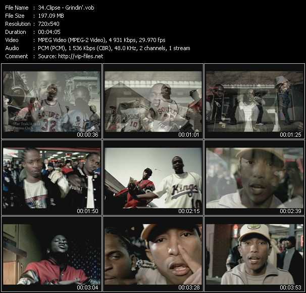 Clipse video ”Grindin'” from dvd ”Hot Video Classics Best Of 2002 Vol.2”