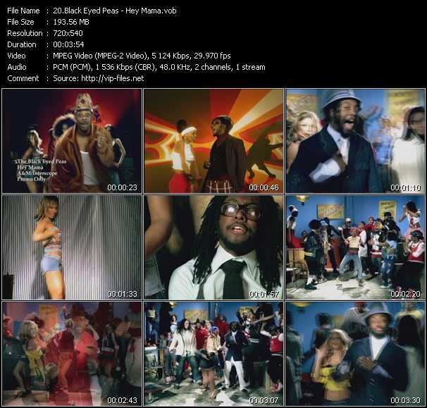 Black Eyed Peas video ”Hey Mama” from dvd ”Hot Video Classics Best Of 2004 Vol.1”