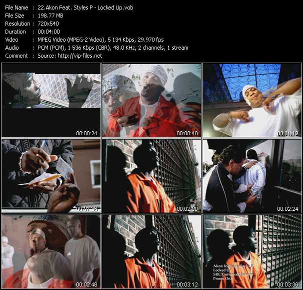 Akon Feat. Styles P video ”Locked Up” from dvd ”Hot Video Classics Best Of 2004 Vol.1”