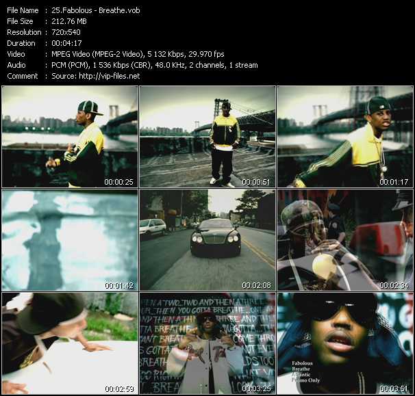 Fabolous video ”Breathe” from dvd ”Hot Video Classics Best Of 2004 Vol.1”