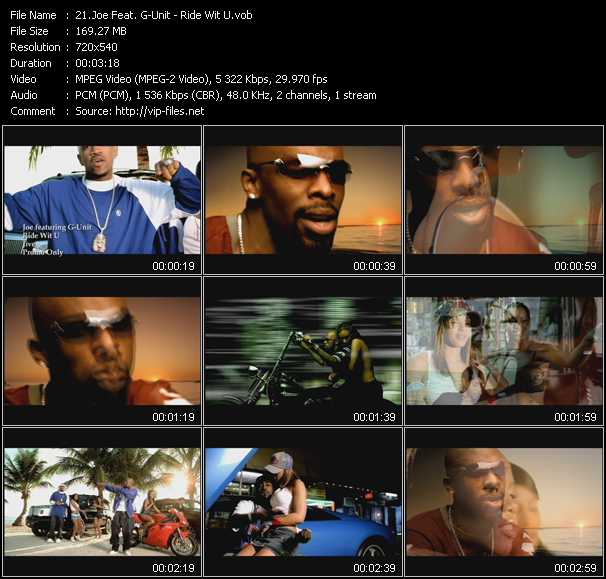 Joe Feat. G-Unit video ”Ride Wit U” from dvd ”Hot Video Classics Best Of 2004 Vol.3”