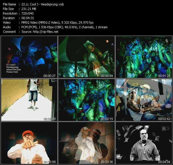 LL Cool J video ”Headsprung” from dvd ”Hot Video Classics Best Of 2004 Vol.3”