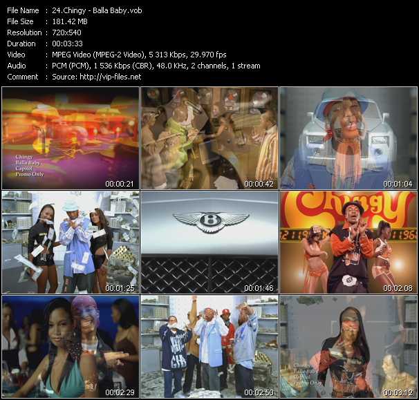 Chingy video ”Balla Baby” from dvd ”Hot Video Classics Best Of 2004 Vol.3”