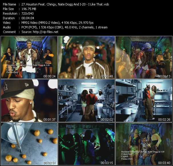 Houston Feat. Chingy, Nate Dogg And I-20 video ”I Like That” from dvd ”Hot Video Classics Best Of 2004 Vol.3”