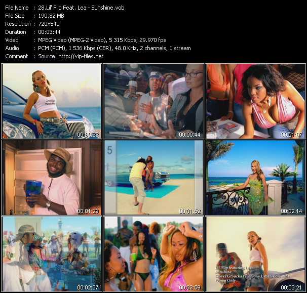 Lil' Flip Feat. Lea video ”Sunshine” from dvd ”Hot Video Classics Best Of 2004 Vol.3”