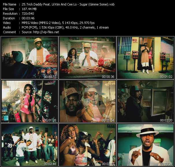 Trick Daddy Feat. Lil' Kim And Cee Lo Green video ”Sugar (Gimme Some)” from dvd ”Hot Video Classics Best Of 2005 Vol.3”