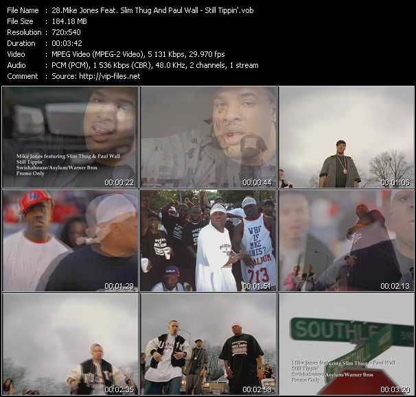 Mike Jones Feat. Slim Thug And Paul Wall video ”Still Tippin'” from dvd ”Hot Video Classics Best Of 2005 Vol.3”