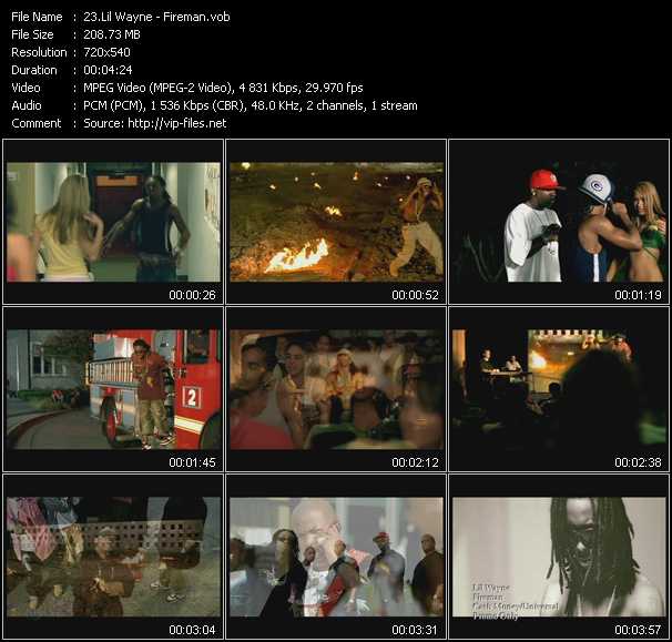 Lil' Wayne video ”Fireman” from dvd ”Hot Video Classics Best Of 2006 Vol.1”