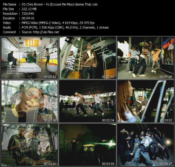 Chris Brown video ”Yo (Excuse Me Miss) - Gimme That” from dvd ”Hot Video Classics Best Of 2006 Vol.3”