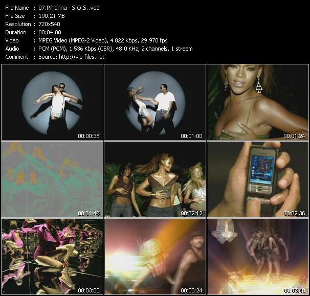 Rihanna video ”S.O.S.” from dvd ”Hot Video Classics Best Of 2006 Vol.3”