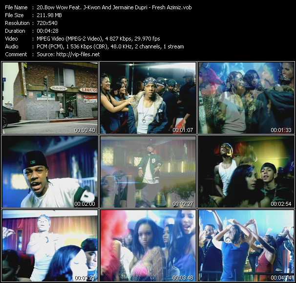 Bow Wow Feat. J-Kwon And Jermaine Dupri video ”Fresh Azimiz” from dvd ”Hot Video Classics Best Of 2006 Vol.3”