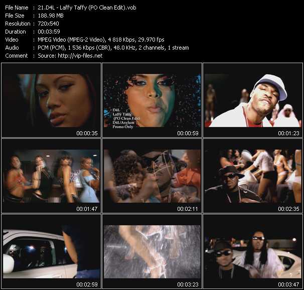 D4L video ”Laffy Taffy (PO Clean Edit)” from dvd ”Hot Video Classics Best Of 2006 Vol.3”