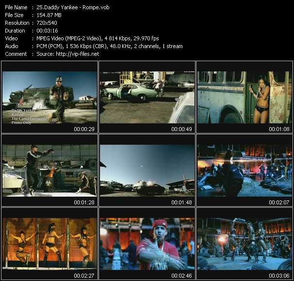 Daddy Yankee video ”Rompe” from dvd ”Hot Video Classics Best Of 2006 Vol.3”