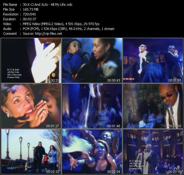 K-Ci And JoJo video ”All My Life” from dvd ”Hot Video Classics Best Of 1998 Vol.1”