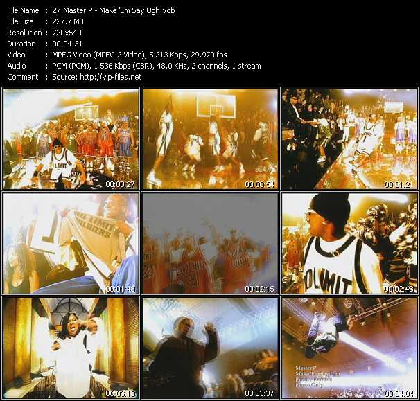 Master P video ”Make 'Em Say Ugh” from dvd ”Hot Video Classics Best Of 1998 Vol.2”