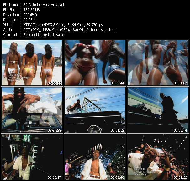 Ja Rule video ”Holla Holla” from dvd ”Hot Video Classics Best Of 1999 Vol.2”