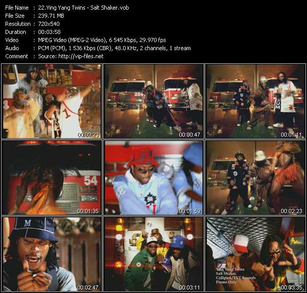 Ying Yang Twins Feat. Lil' Jon And The East Side Boyz video ”Salt Shaker” from dvd ”Canada Hot Video February 2004”