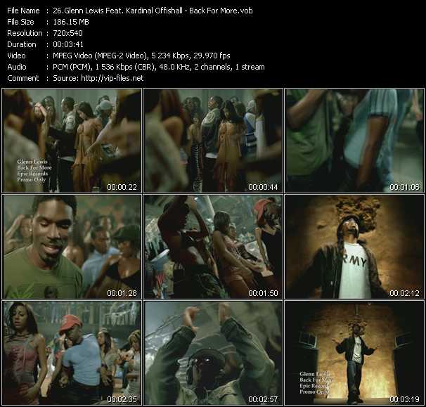 Glenn Lewis Feat. Kardinal Offishall video ”Back For More” from dvd ”Canada Hot Video February 2004”