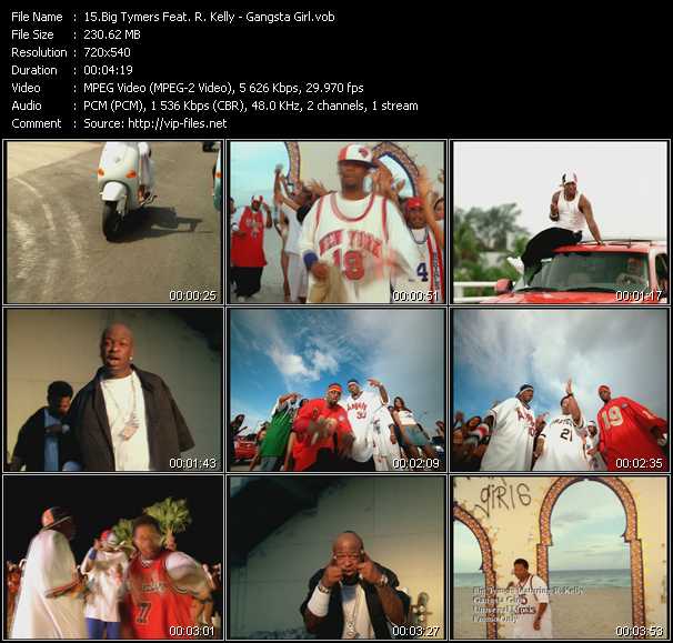 Big Tymers Feat. R. Kelly video ”Gangsta Girl” from dvd ”Canada Hot Video March 2004”