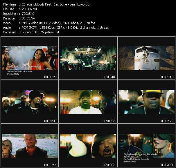 YoungBloodz Feat. Backbone video ”Lean Low” from dvd ”Canada Hot Video March 2004”