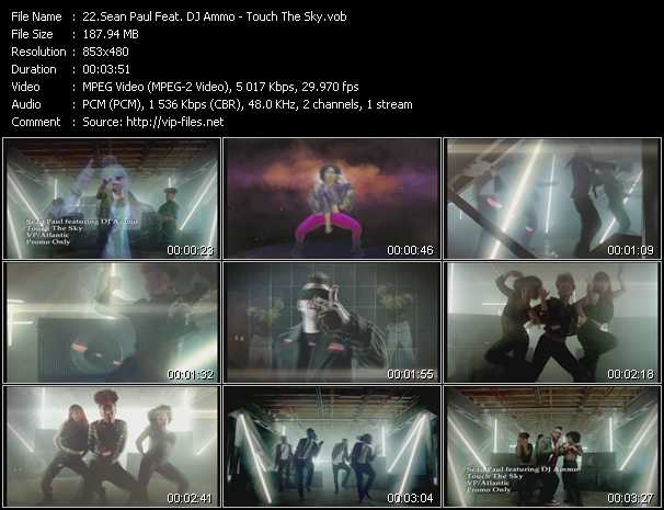 Sean Paul Feat. DJ Ammo video ”Touch The Sky” from dvd ”Hot Video September 2012”