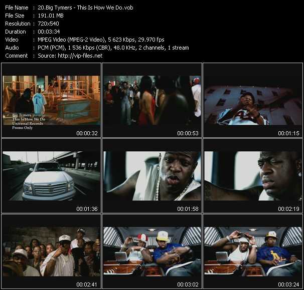 Big Tymers video ”This Is How We Do” from dvd ”Hot Video October 2003”