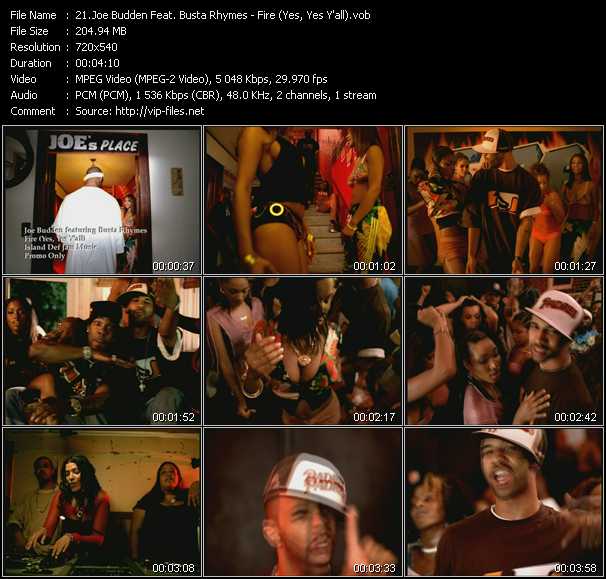 Joe Budden Feat. Busta Rhymes video ”Fire (Yes, Yes Y'all)” from dvd ”Hot Video October 2003”