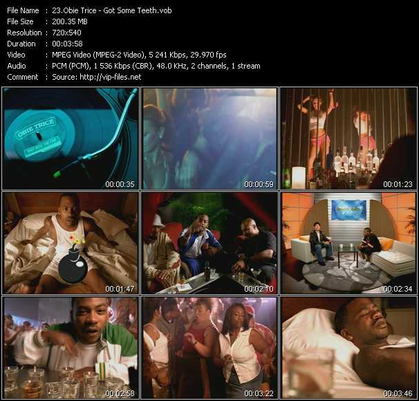 Obie Trice video ”Got Some Teeth” from dvd ”Hot Video October 2003”