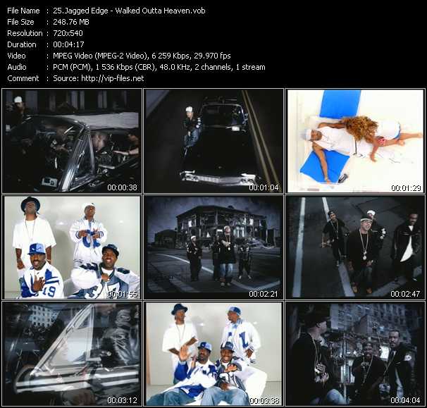 Jagged Edge video ”Walked Outta Heaven” from dvd ”Hot Video October 2003”