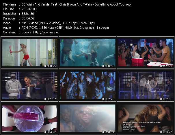 Wisin And Yandel Feat. Chris Brown And T-Pain video ”Something About You” from dvd ”Hot Video October 2012”