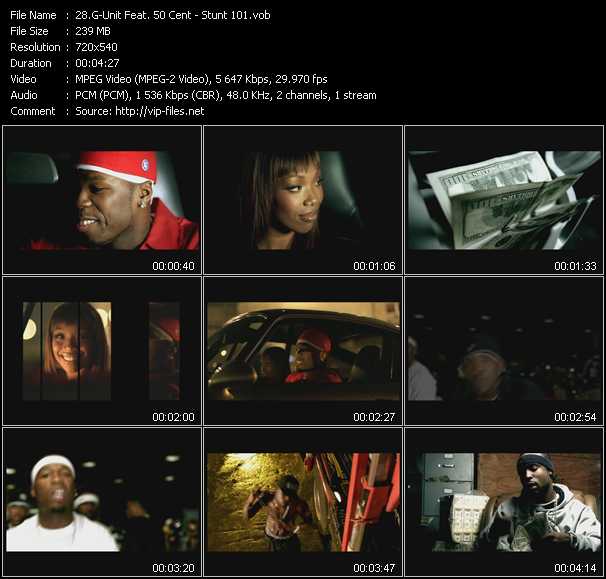 G-Unit Feat. 50 Cent video ”Stunt 101” from dvd ”Hot Video November 2003”