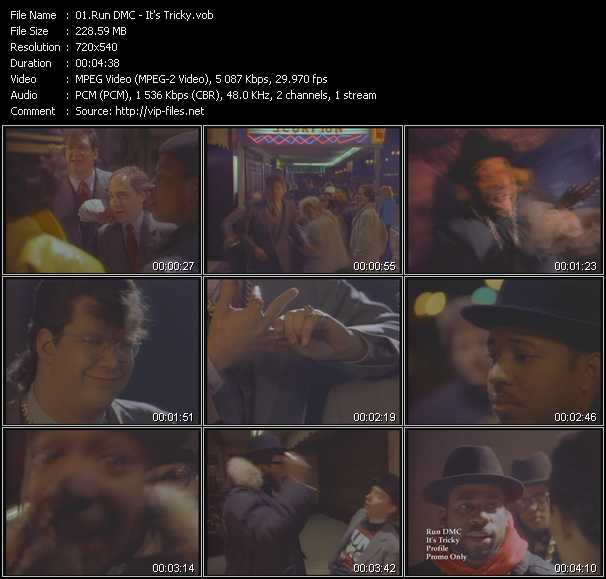 Run DMC video ”It's Tricky” from dvd ”Old Skool Vol.6”