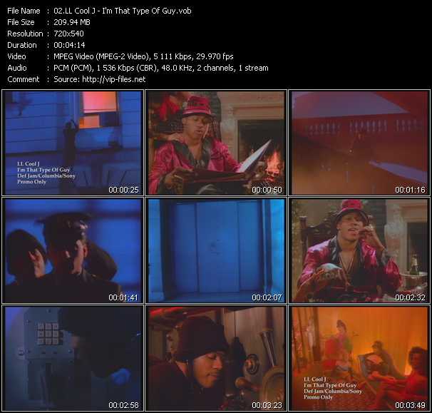 LL Cool J video ”I'm That Type Of Guy” from dvd ”Old Skool Vol.6”