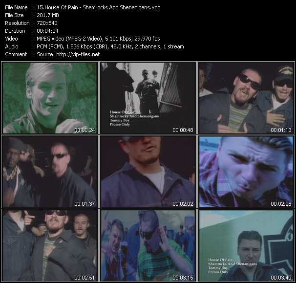 House Of Pain video ”Shamrocks And Shenanigans” from dvd ”Old Skool Vol.6”