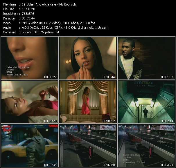 Usher And Alicia Keys video ”My Boo” from dvd ”UK Chart Video December 2004”