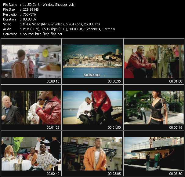 50 Cent video ”Window Shopper” from dvd ”UK Chart Video December 2005”