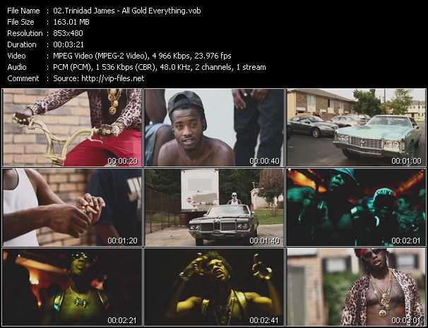 Trinidad James video ”All Gold Everything” from dvd ”Urban Video February 2013”