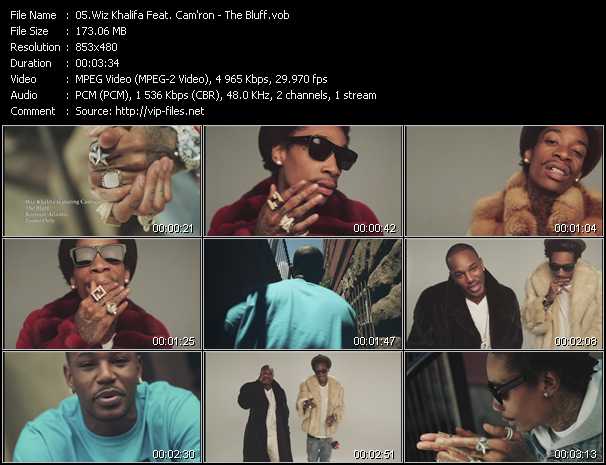 Wiz Khalifa Feat. Cam'ron video ”The Bluff” from dvd ”Urban Video February 2013”