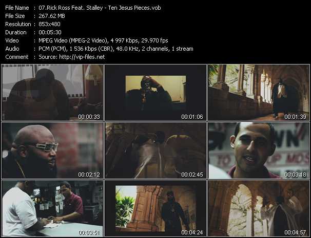 Rick Ross Feat. Stalley video ”Ten Jesus Pieces” from dvd ”Urban Video February 2013”