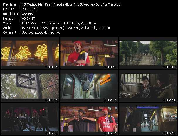 Method Man Feat. Freddie Gibbs And Streetlife video ”Built For This” from dvd ”Urban Video February 2013”