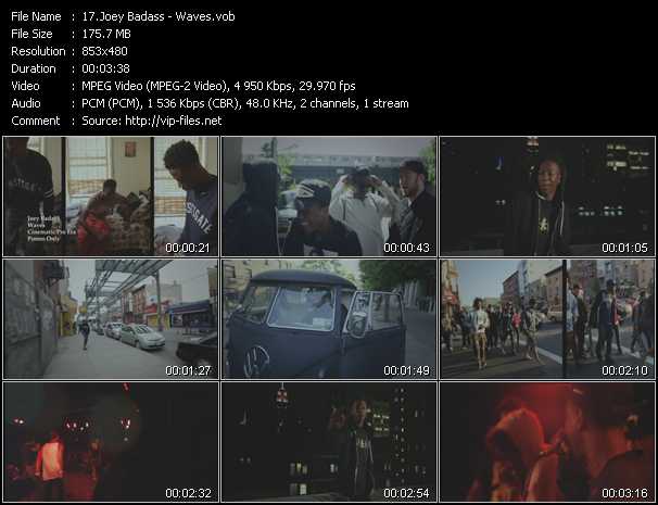 Joey Badass video ”Waves” from dvd ”Urban Video February 2013”