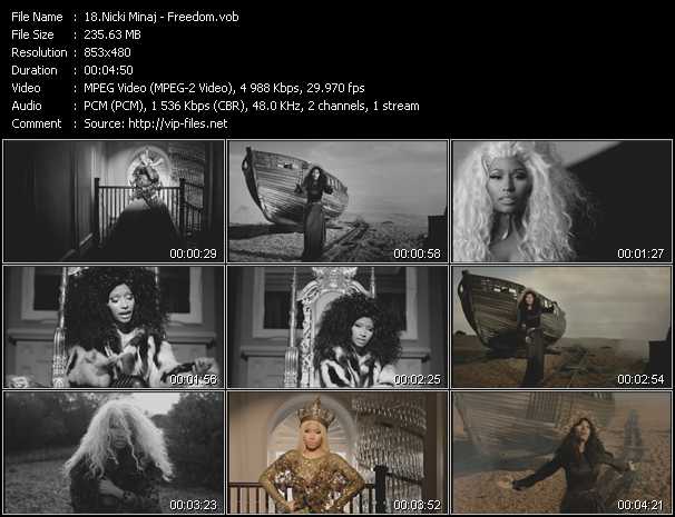 Nicki Minaj video ”Freedom” from dvd ”Urban Video February 2013”