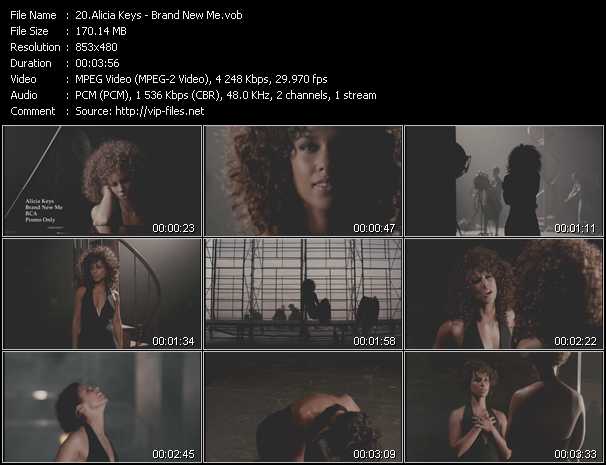 Alicia Keys video ”Brand New Me” from dvd ”Urban Video February 2013”