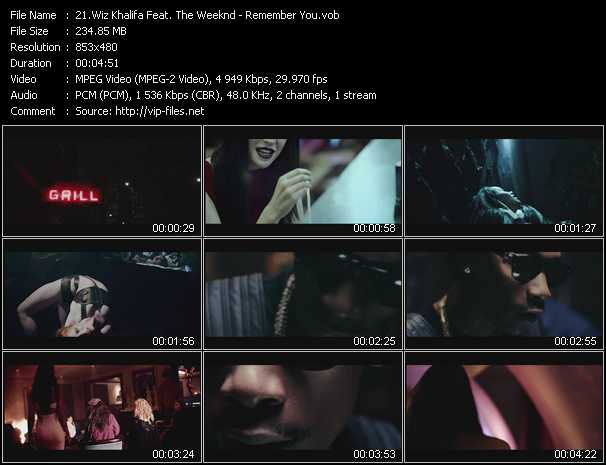 Wiz Khalifa Feat. The Weeknd video ”Remember You” from dvd ”Urban Video February 2013”